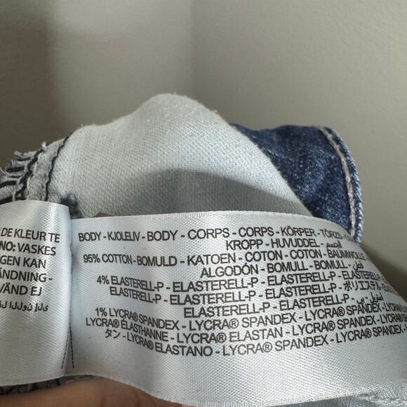 Ariat Trouser Jeans Women’s Size‎ 29R Dark Wash Raw Hem Wide Leg Stretch Denim - Picture 8 of 9